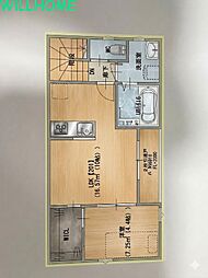 和歌山市元町奉行丁2丁目アパート 1LDKの間取図画像