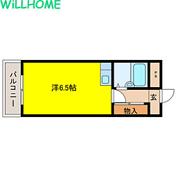 スタンドアップ和歌山 ワンルームの間取図画像