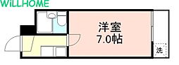 オーティーハイツ黒田 1Kの間取図画像
