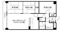 いよてつロフティ郡中 3LDKの間取図画像