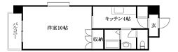 トレンディ山越 1Kの間取図画像
