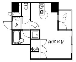 サンライズ豊坂 ワンルームの間取図画像