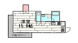 ピカデリー・サーカス ワンルームの間取図画像