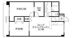 カーサグラン余戸 2SLDKの間取図画像