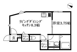 BELGRAVIA SANDS PREMIUM 1LDKの間取図画像