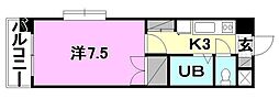 ジョイフル第一小坂 1Kの間取図画像