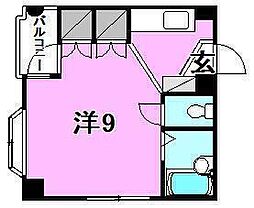 メゾン森田 ワンルームの間取図画像