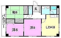 グランジュール 3LDKの間取図画像