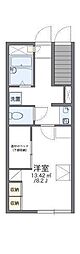 レオパレスシンフォニー 1Kの間取図画像