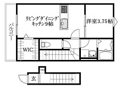 LUMIELE高岡 1LDKの間取図画像