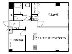希林館 2LDKの間取図画像