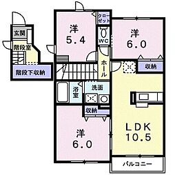 ピスケース 3LDKの間取図画像