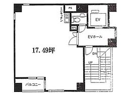 汐留プリプラビルの間取図画像