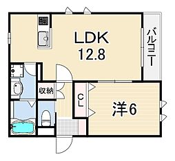 ネオメゾン東灘 1LDKの間取図画像