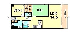 ルネ芦屋親王塚 2LDKの間取図画像
