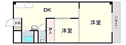 サムティ青木 2DKの間取図画像