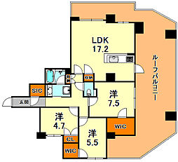 リベール東灘青木 3LDKの間取図画像