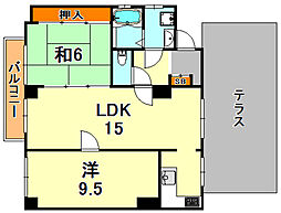 りりぱっとはうす 2LDKの間取図画像