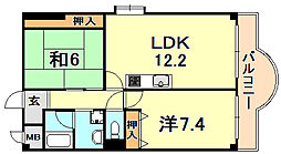 間取図画像 2LDK
