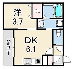 間取図画像 1DK