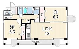 間取図画像 2LDK