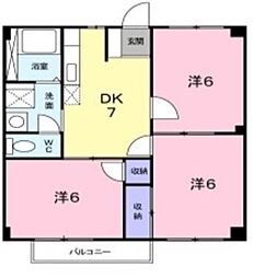 ウエストビレッヂ 3DKの間取図画像