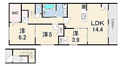 ベルメゾン星陵台 3LDKの間取図画像