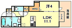 フェーブ千代が丘 1LDKの間取図画像