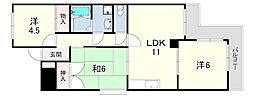 アスパイヤ千鳥ケ丘 3LDKの間取図画像