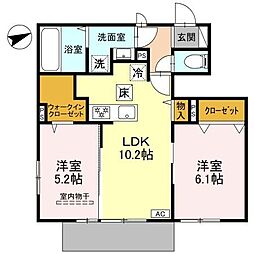 間取図画像 2LDK