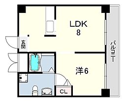 SENSE神戸西 1LDKの間取図画像