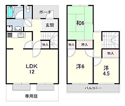 ファニータウン坂口 3LDKの間取図画像
