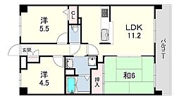 プレステージ南大久保 3LDKの間取図画像