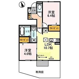 アルコバレーノ8 2LDKの間取図画像
