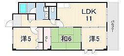 ネオ・パストラル 3LDKの間取図画像