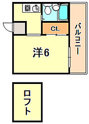 ETPレジデンス美山台 1Kの間取図画像