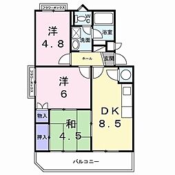 カサグランテ藤江 3DKの間取図画像