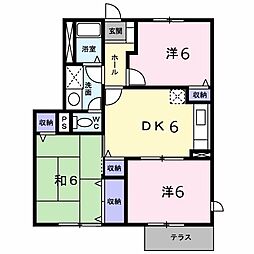 Ciel1 3DKの間取図画像