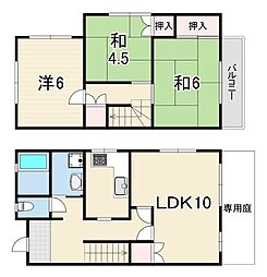 タウンハウス伊川谷5C 3LDKの間取図画像