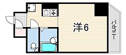 シャトル西神戸 ワンルームの間取図画像