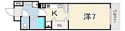 Cornicheポコアポコ明石鍛治屋町五番館 1Kの間取図画像