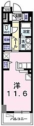 レジデンス神戸 ワンルームの間取図画像
