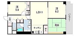 ドルミハイツ垂水A棟 3LDKの間取図画像