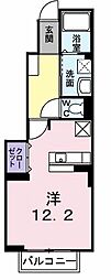 ハーベストスクエア弐番館 ワンルームの間取図画像