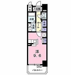 レガーロ ワンルームの間取図画像