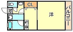 SANAQS8 1Kの間取図画像
