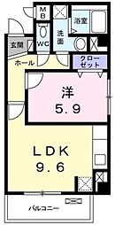 間取図画像 1LDK
