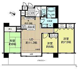 ダイアパレス大通東第3 3LDKの間取図画像