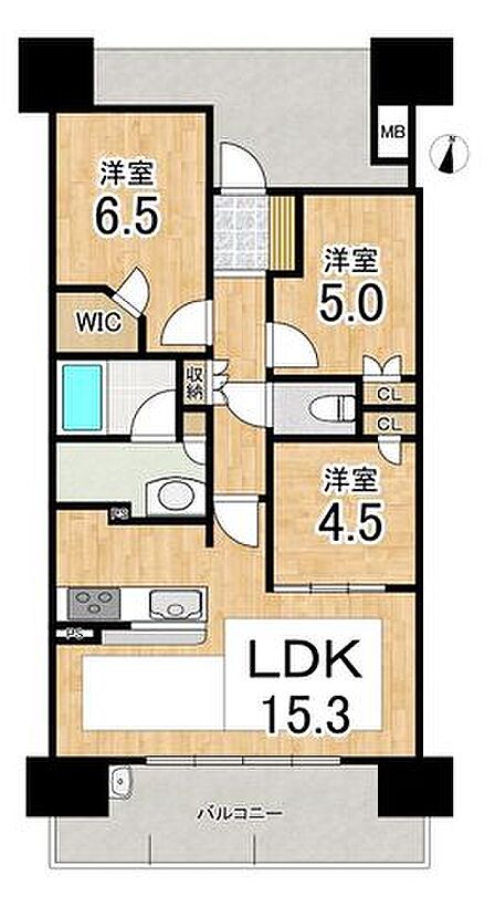 【間取図】3LDK