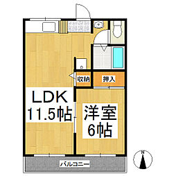 ファインレジデンス 1LDKの間取図画像